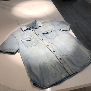 Armani exchange button up polo!